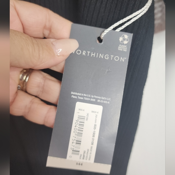 Worthington V Neck Elbow Sleeve Pullover  Sweater Nwt - Picture 6 of 6